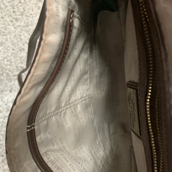 Brown leather Ralph Lauren crossbody bag. - Picture 3 of 4